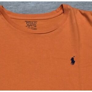 Polo Ralph Lauren Men's Orange 100% Cotton T-shirt Size Large